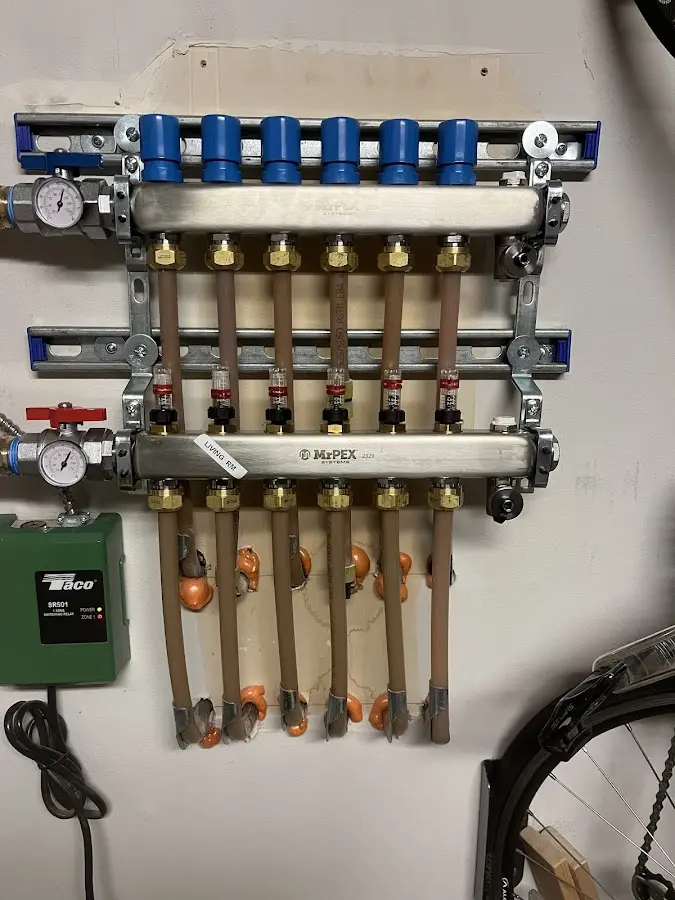 Plumber performing Leak Detection at a residential property in Jaffrey